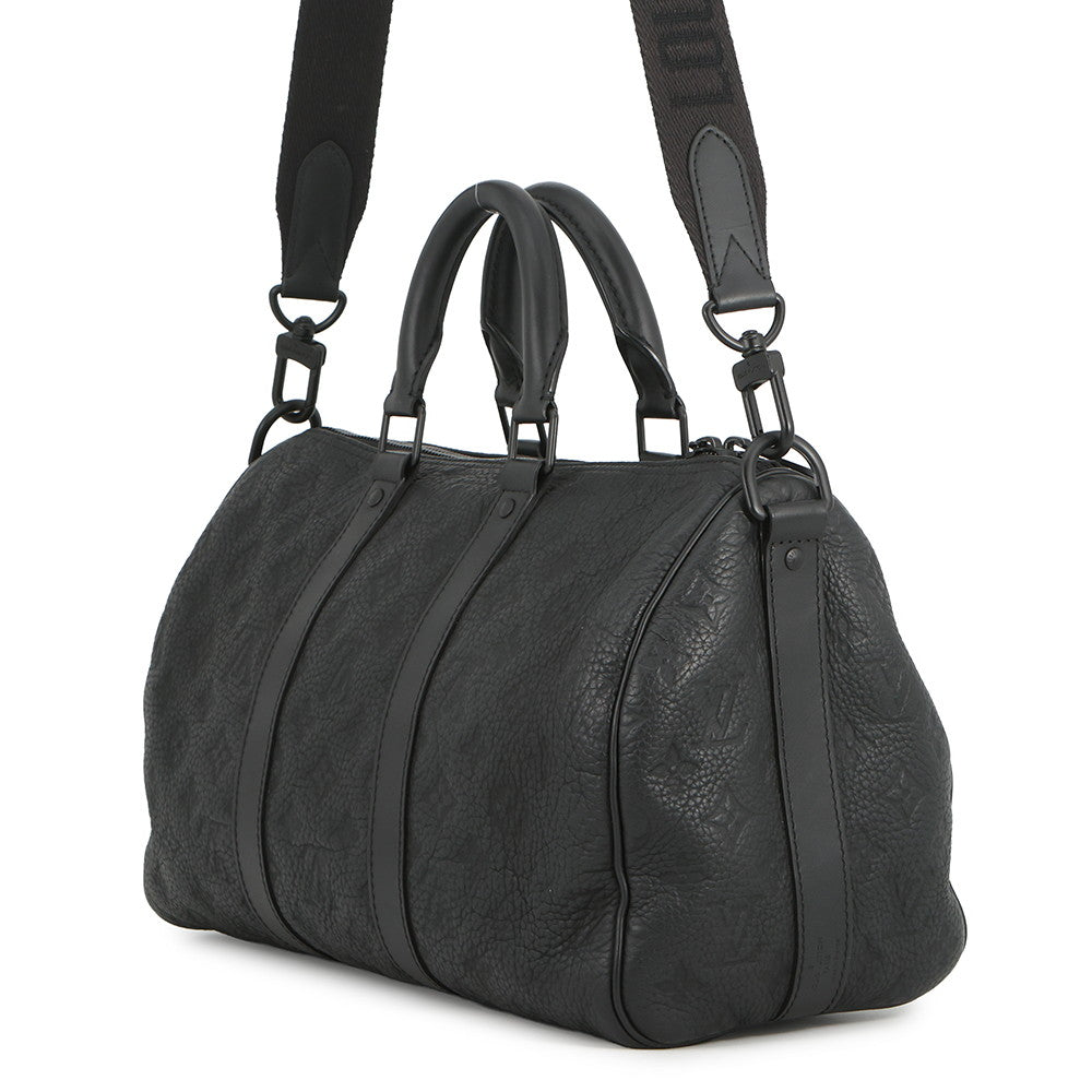LOUIS VUITTON Keepall Bandouliere NoirM22765 Monogram ・Taurillon Size 35