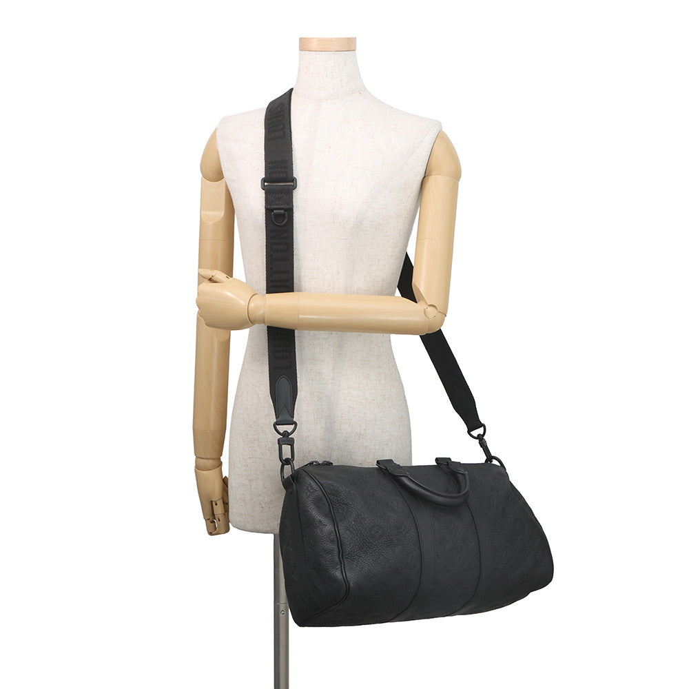 LOUIS VUITTON Keepall Bandouliere NoirM22765 Monogram ・Taurillon Size 35