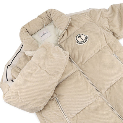 MONCLER Genius Palm Angels Down Jacket Size 1 BeigeJ209L1A00024M511223Q Cotton100%