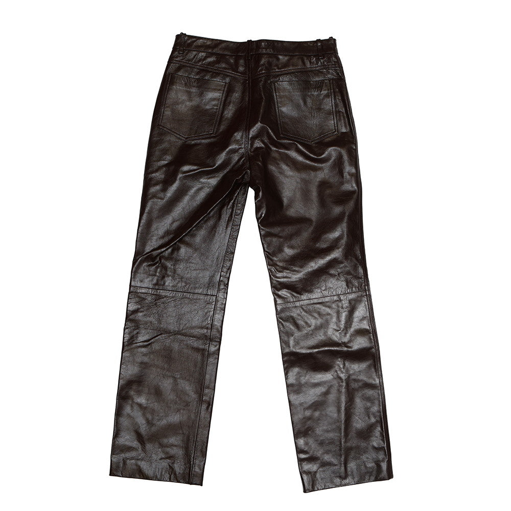 GUCCI Straight leather pants Size 46 Bordeaux713493 XNATO 6275 Lambskin