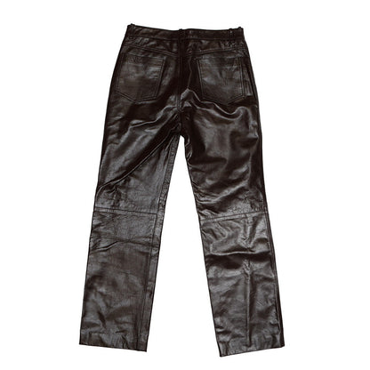 GUCCI Straight leather pants Size 46 Bordeaux713493 XNATO 6275 Lambskin
