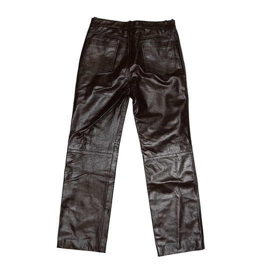 GUCCI Straight leather pants Size 46 Bordeaux713493 XNATO 6275 Lambskin