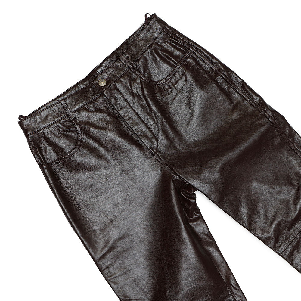 GUCCI Straight leather pants Size 46 Bordeaux713493 XNATO 6275 Lambskin