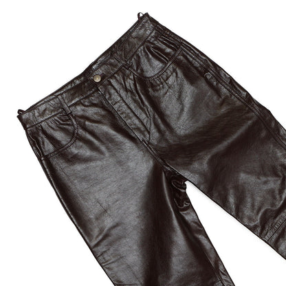 GUCCI Straight leather pants Size 46 Bordeaux713493 XNATO 6275 Lambskin