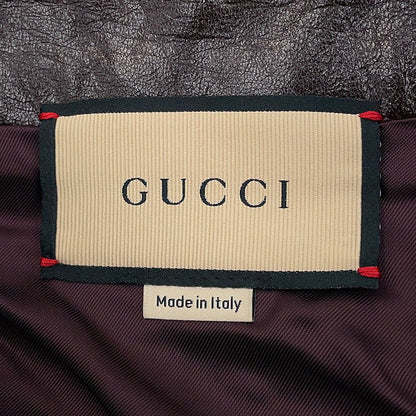 GUCCI Straight leather pants Size 46 Bordeaux713493 XNATO 6275 Lambskin