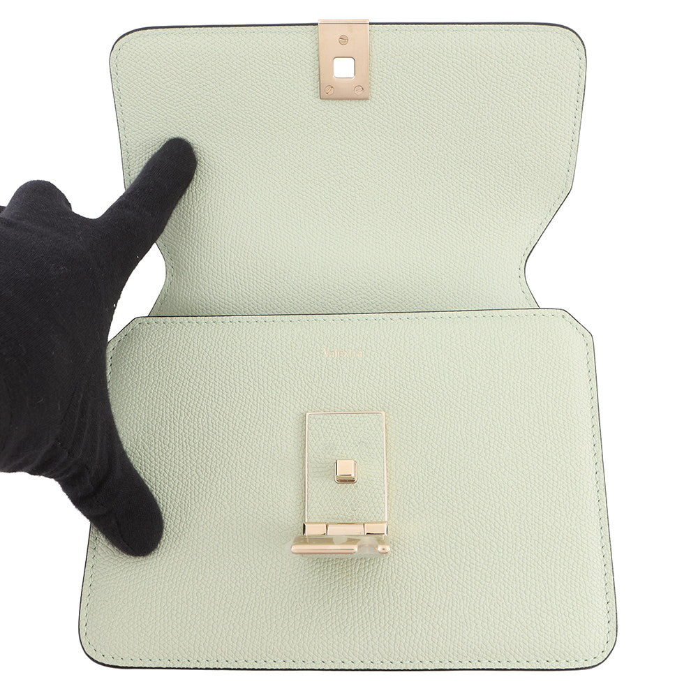 Valextra Valextra Noro Shoulder Bag Light GreenWBNL0065028LOC99VN Soft Calf Leather Size Small
