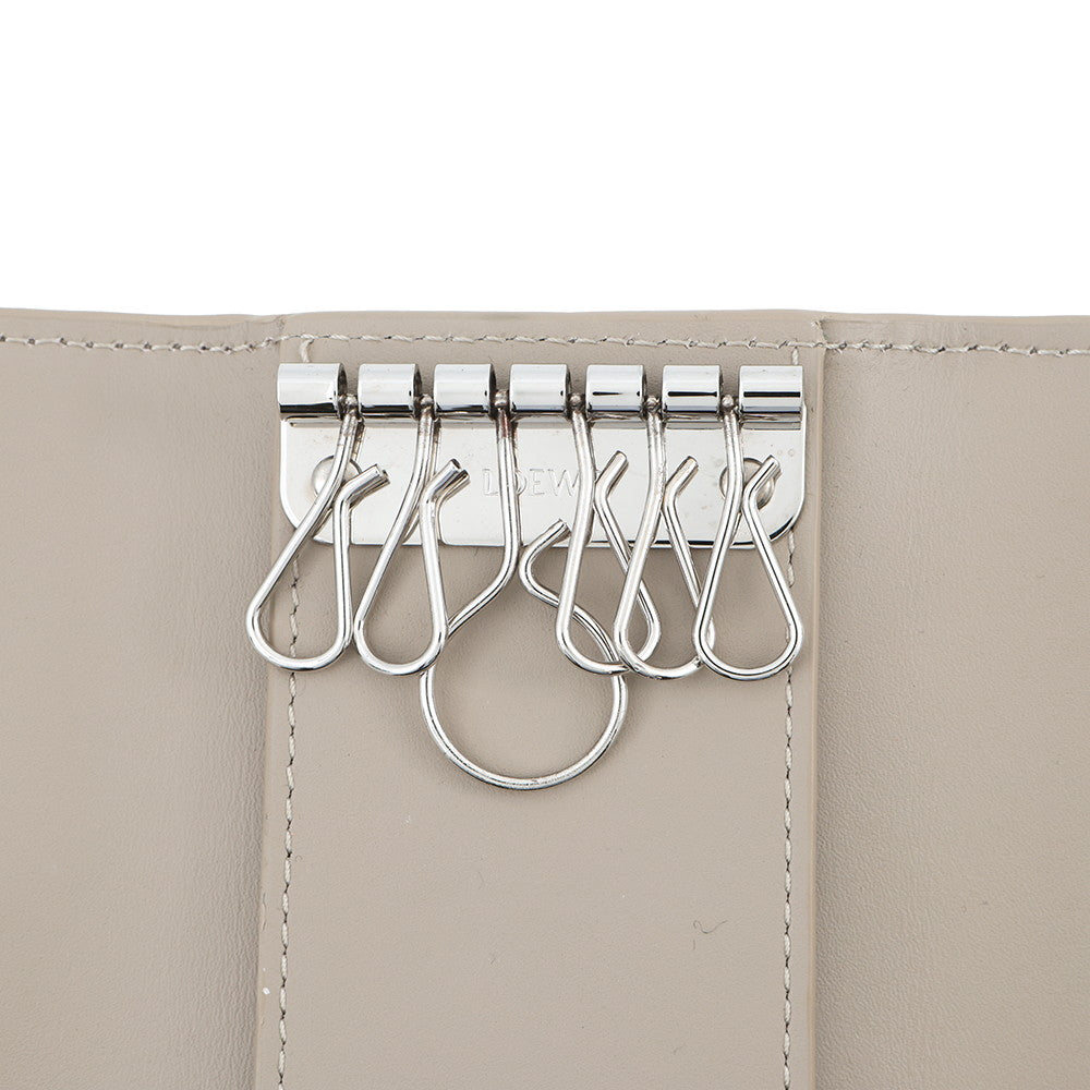 LOEWE Anagram 6-key case ClayC821K92X01 Calf Leather