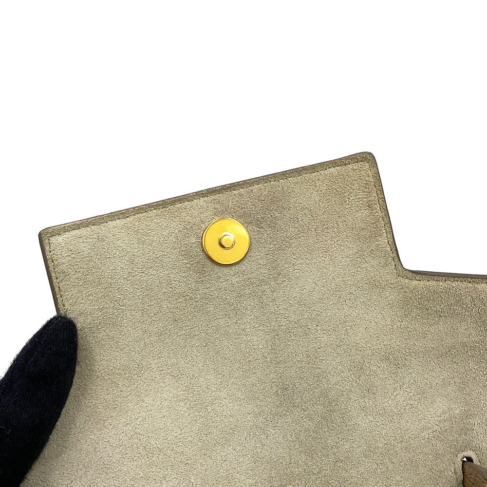 CELINE Belt bag Light Taupe189003ZVA.10DC Grained CalfLeather Size Nano