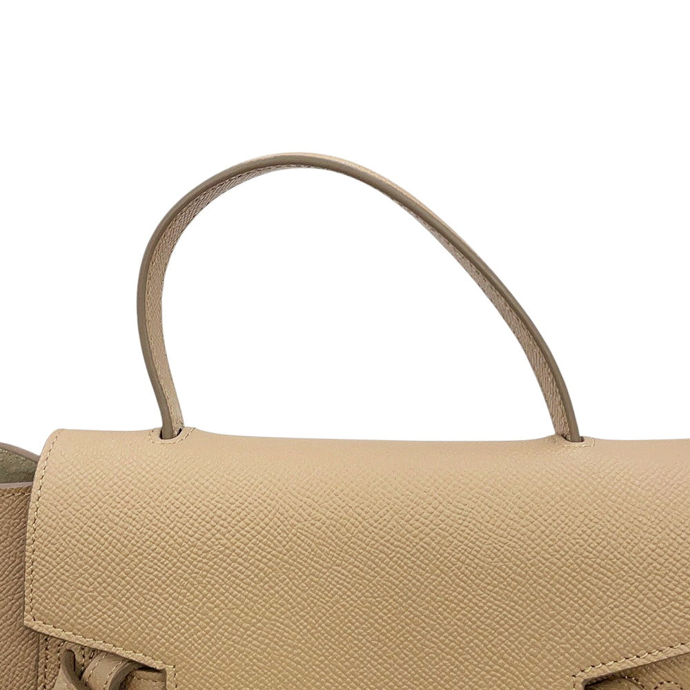 CELINE Belt bag Light Taupe189003ZVA.10DC Grained CalfLeather Size Nano