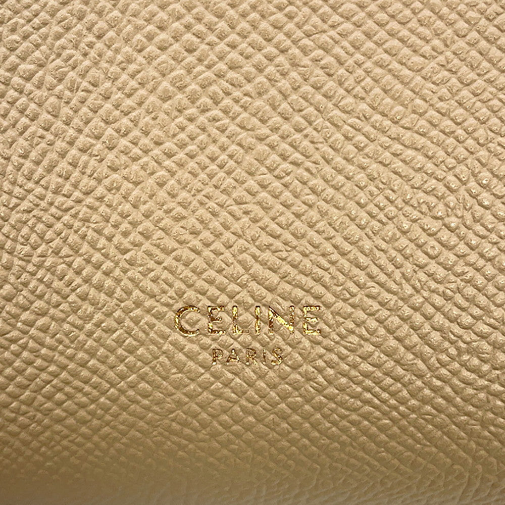 CELINE Belt bag Light Taupe189003ZVA.10DC Grained CalfLeather Size Nano