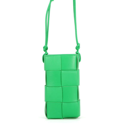 Bottega Veneta Maxi Intrecciato Leather Phone Case Parakeet730541 VCQC4 Leather