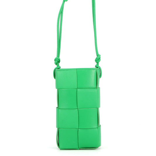 Bottega Veneta Maxi Intrecciato Leather Phone Case Parakeet730541 VCQC4 Leather