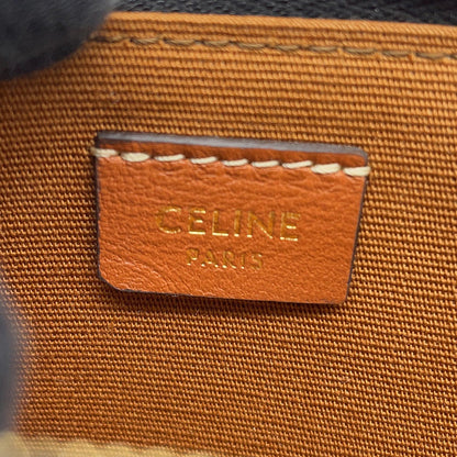 CELINE Zippered purse with card holder Brown10D882CCP PVC/Leather