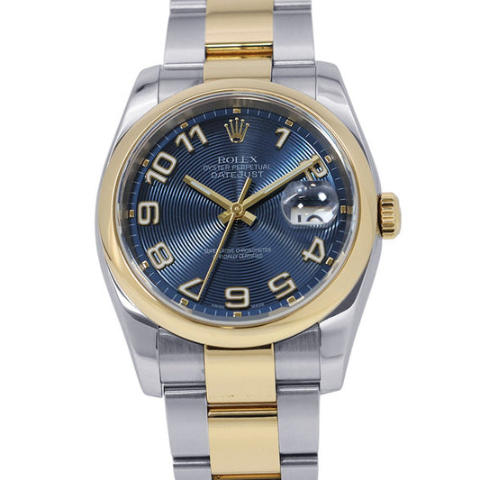 ROLEX Datejust W36mm Stainless Steel K18YG blue concentric Dial116203