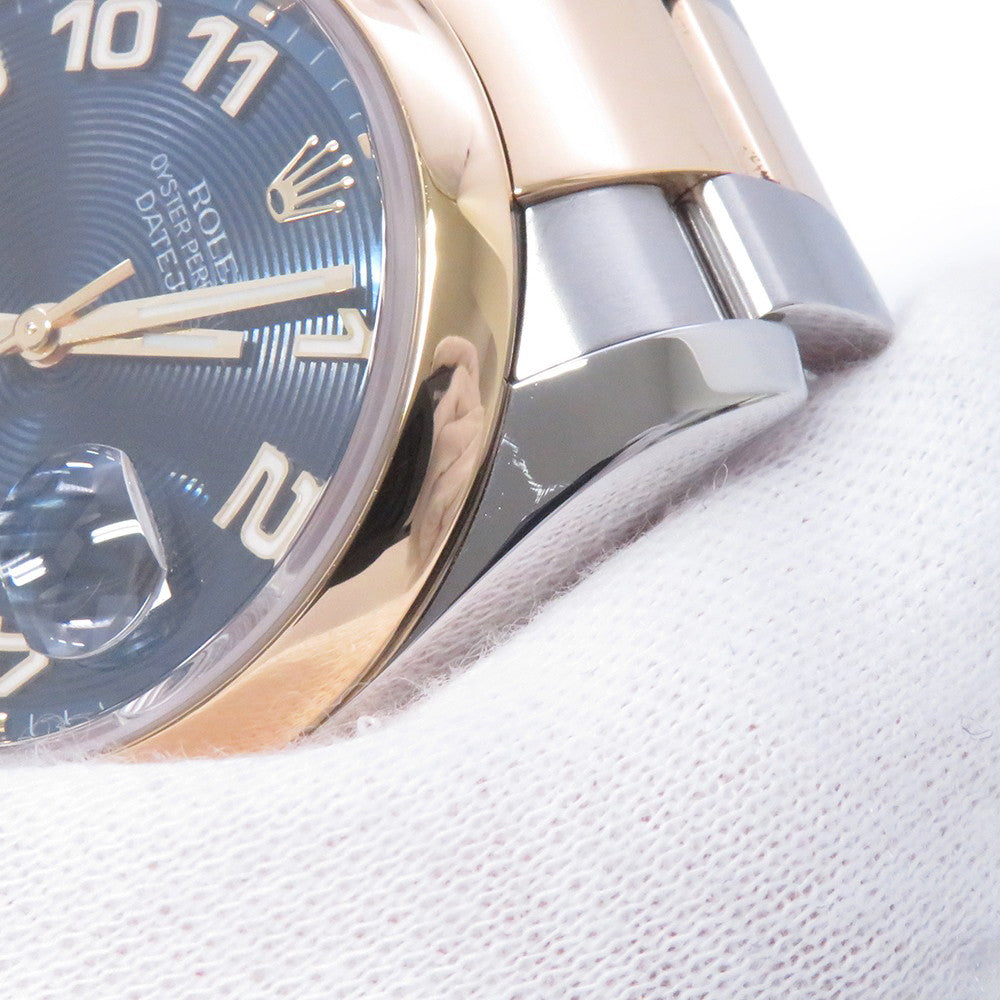 ROLEX Datejust W36mm Stainless Steel K18YG blue concentric Dial116203