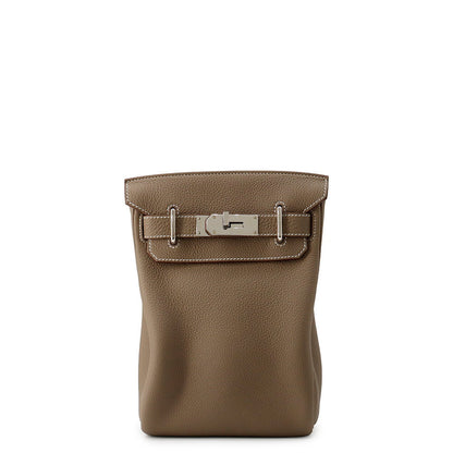 HERMES Akkad Etoupe Togo Leather Size PM