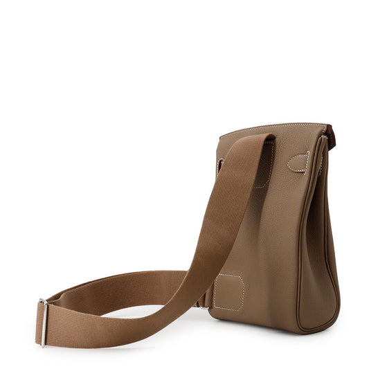 HERMES Akkad Etoupe Togo Leather Size PM