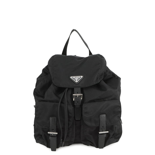 PRADA Backpack Black1BZ811 Nylon Leather Size Medium