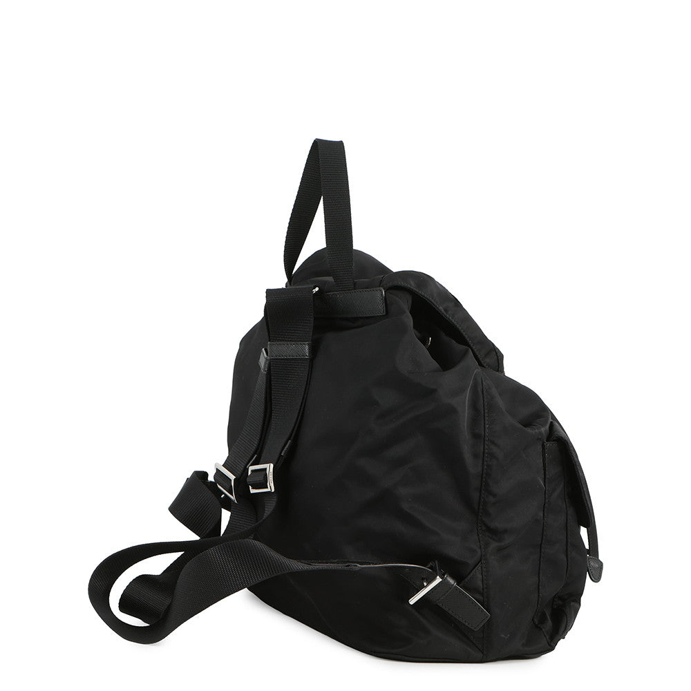 PRADA Backpack Black1BZ811 Nylon Leather Size Medium