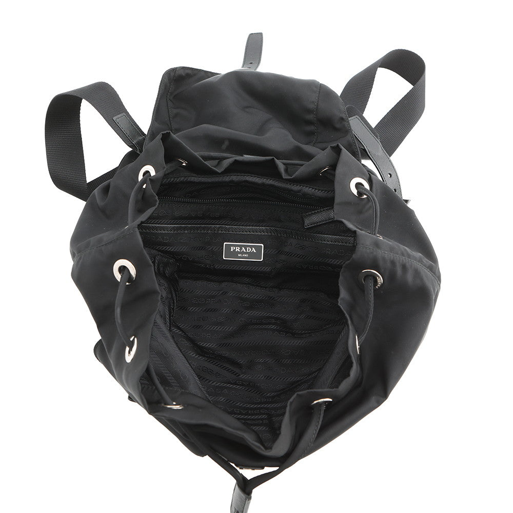 PRADA Backpack Black1BZ811 Nylon Leather Size Medium