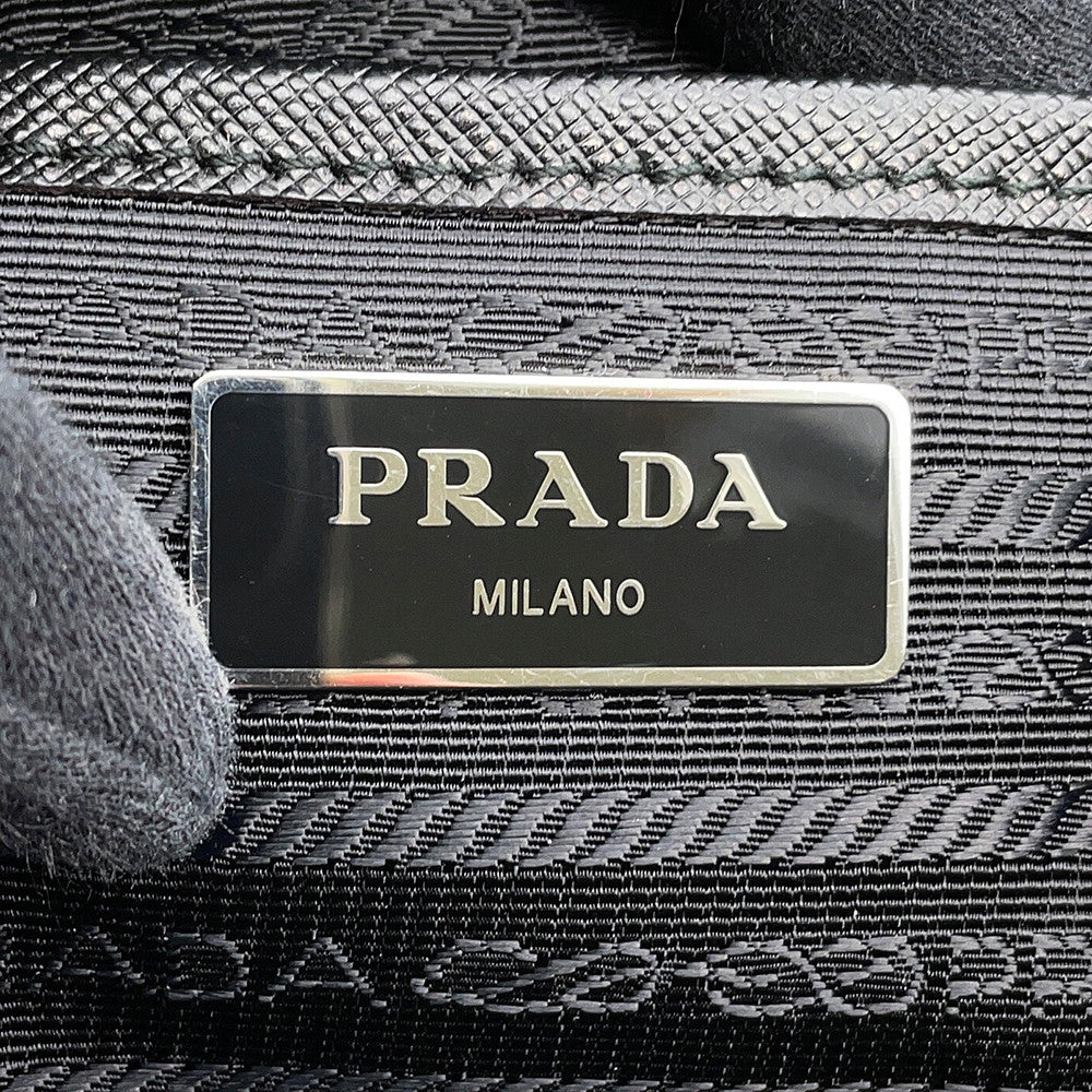 PRADA Backpack Black1BZ811 Nylon Leather Size Medium
