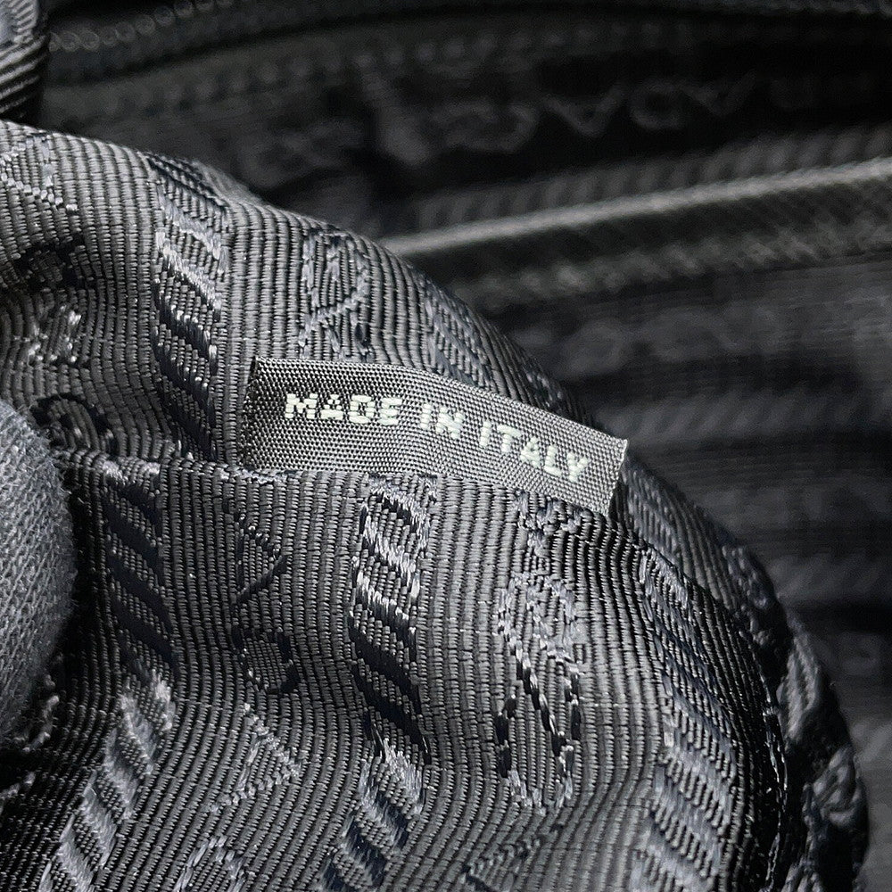 PRADA Backpack Black1BZ811 Nylon Leather Size Medium