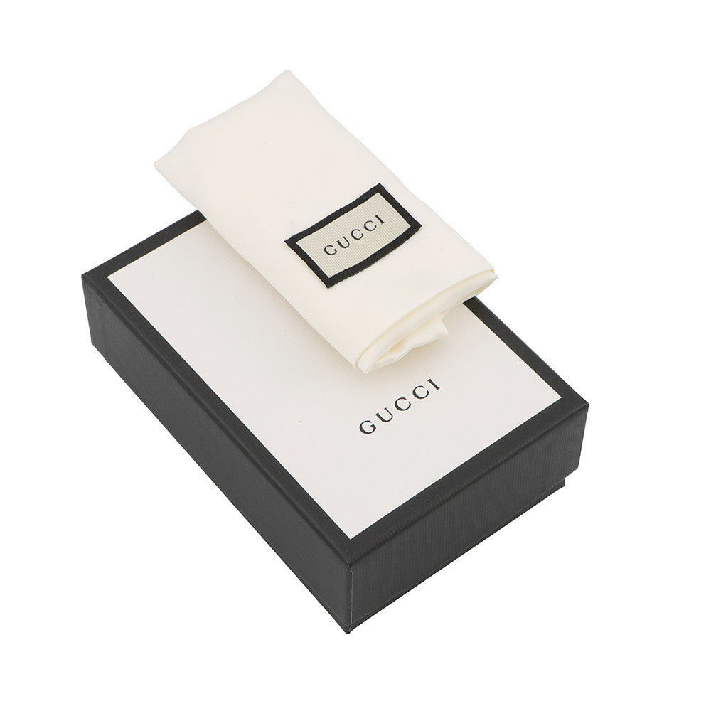 GUCCI Flora Zumi Compact Wallet White/Multicolor536353 Canvas/Leather