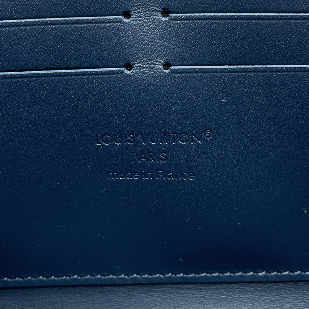 LOUIS VUITTON Zippy Wallet Horizontal Navy BlueM29777 Monogram Shadow