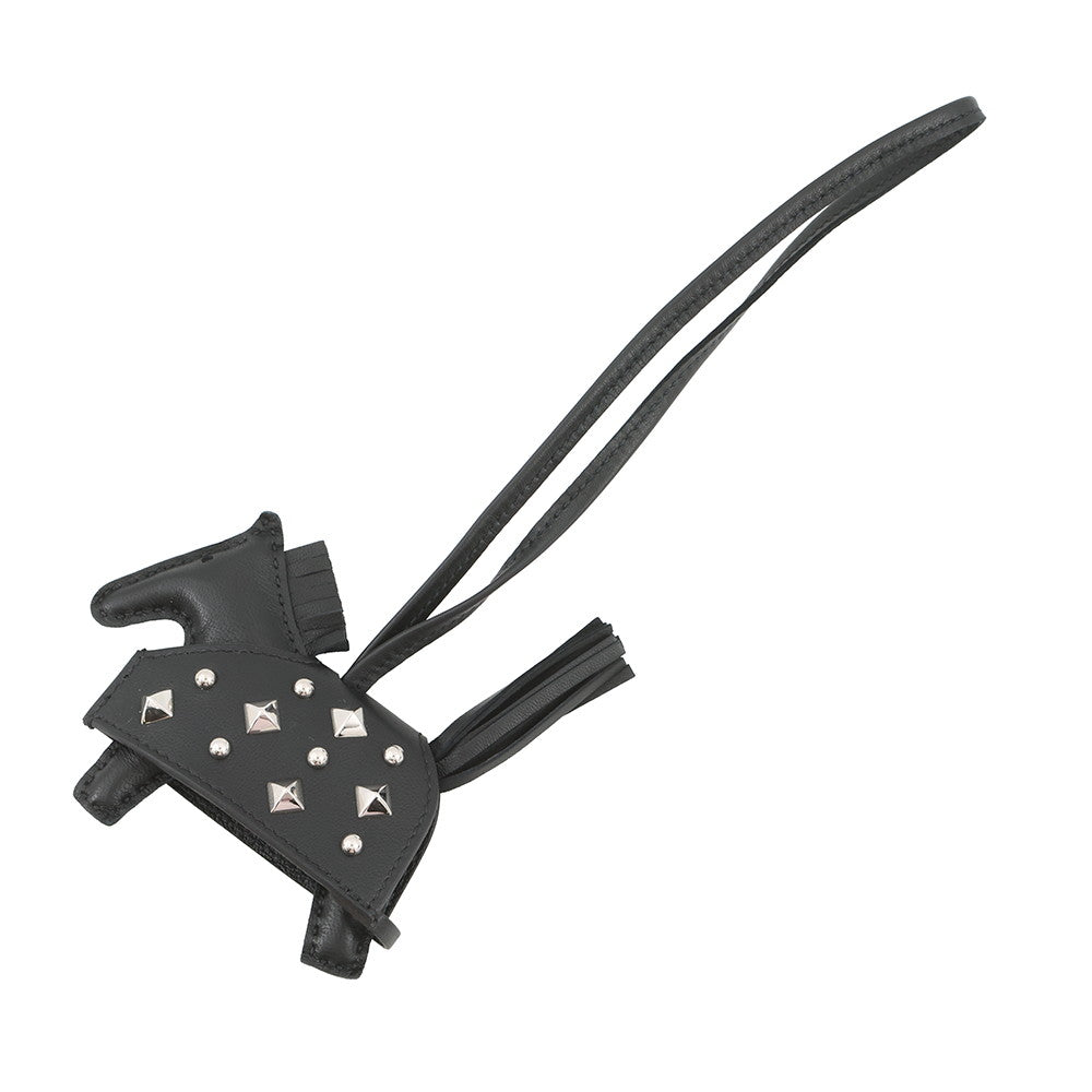 HERMES Rodeo Robeo Padlock Black Lambskin Size PM
