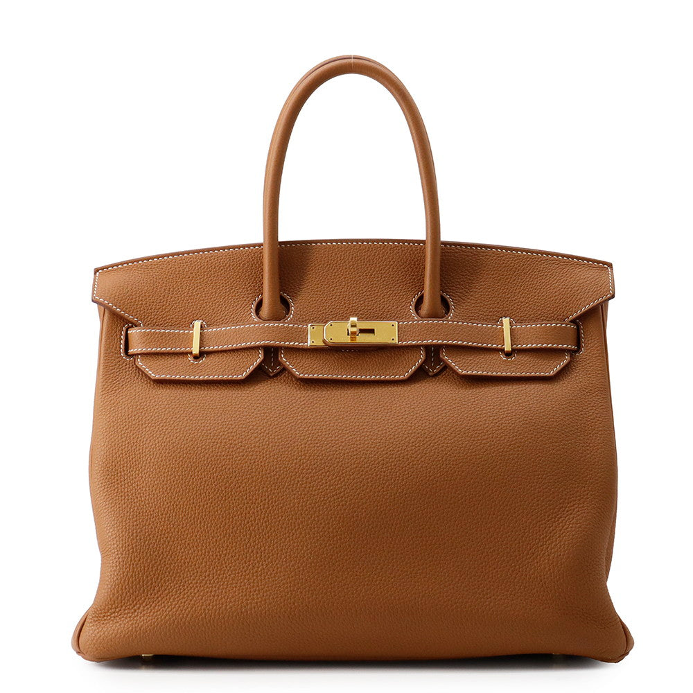 HERMES Birkin Gold Togo Leather Size 35
