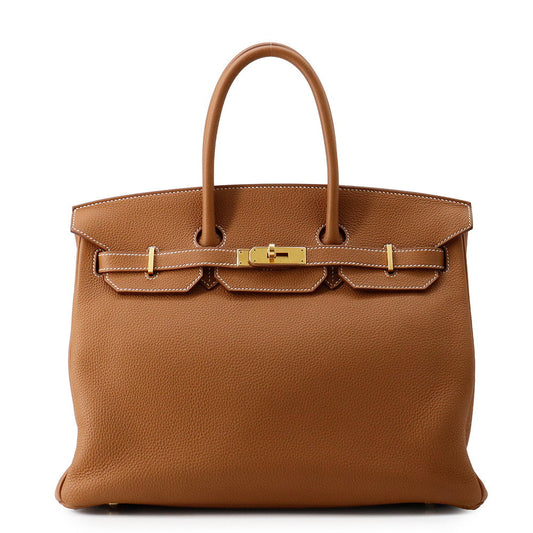 HERMES Birkin Gold Togo Leather Size 35
