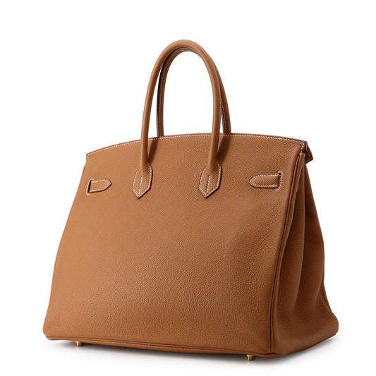 HERMES Birkin Gold Togo Leather Size 35