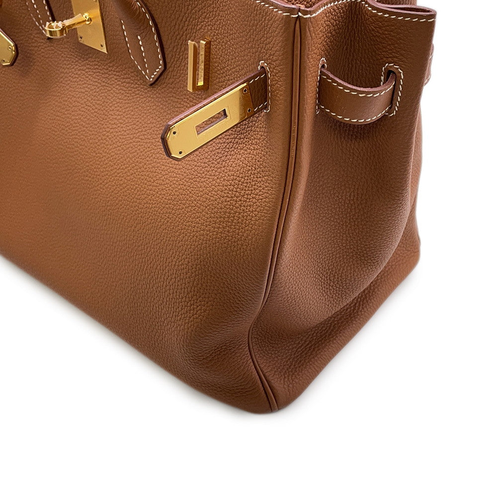 HERMES Birkin Gold Togo Leather Size 35