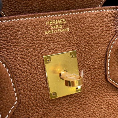 HERMES Birkin Gold Togo Leather Size 35