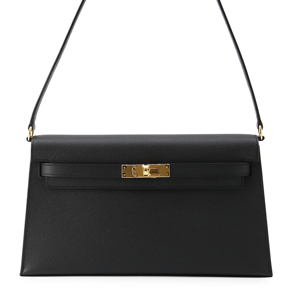 HERMES Kelly Elan Black Epsom