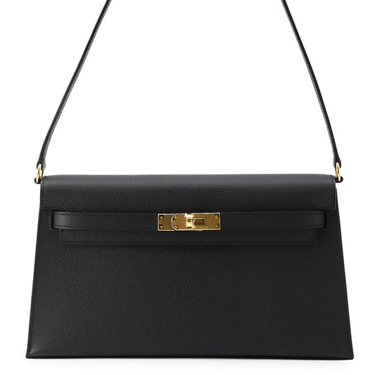 HERMES Kelly Elan Black Epsom