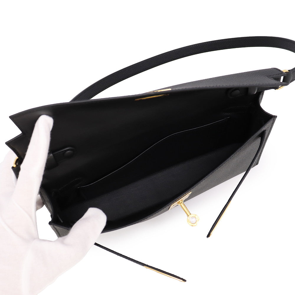 HERMES Kelly Elan Black Epsom
