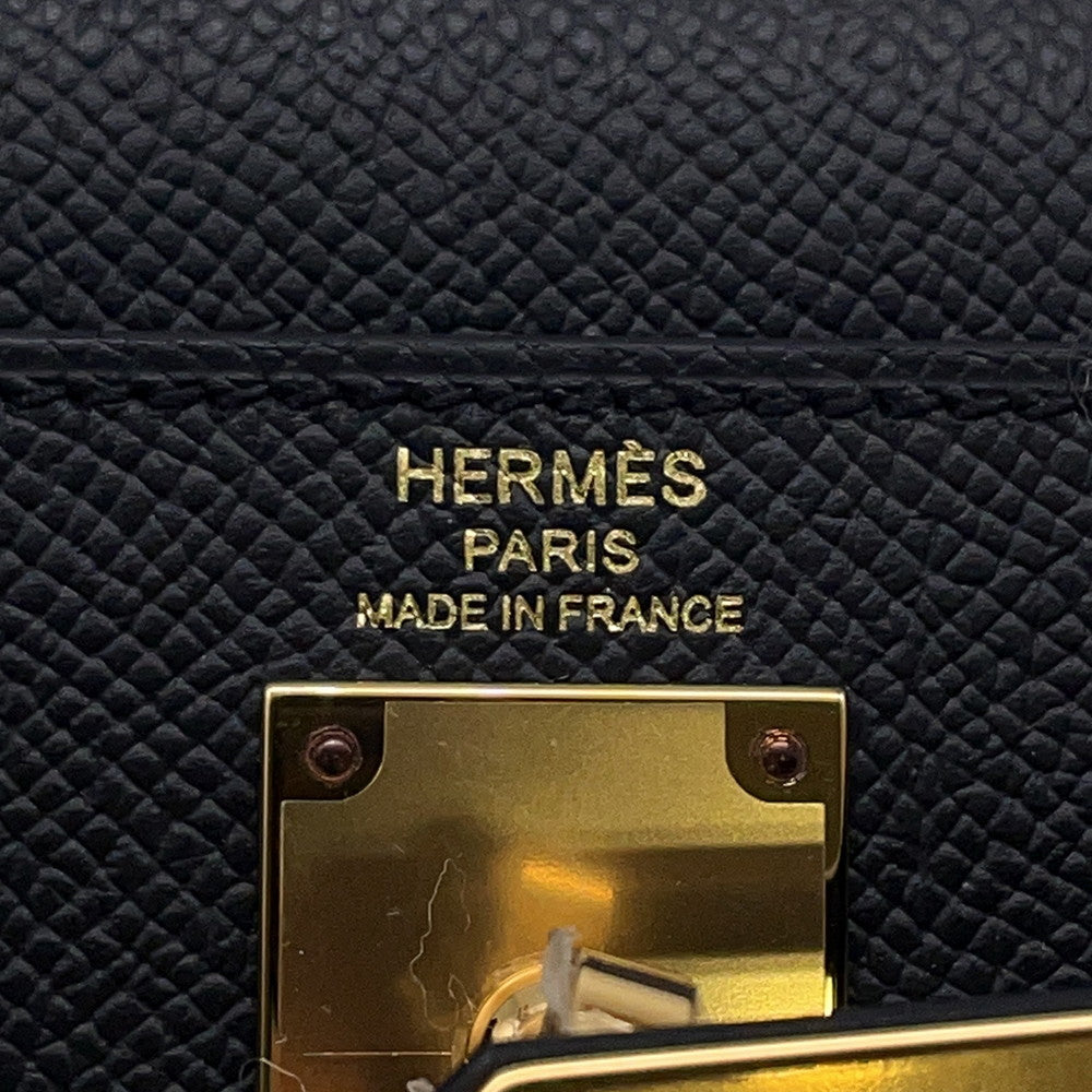 HERMES Kelly Elan Black Epsom