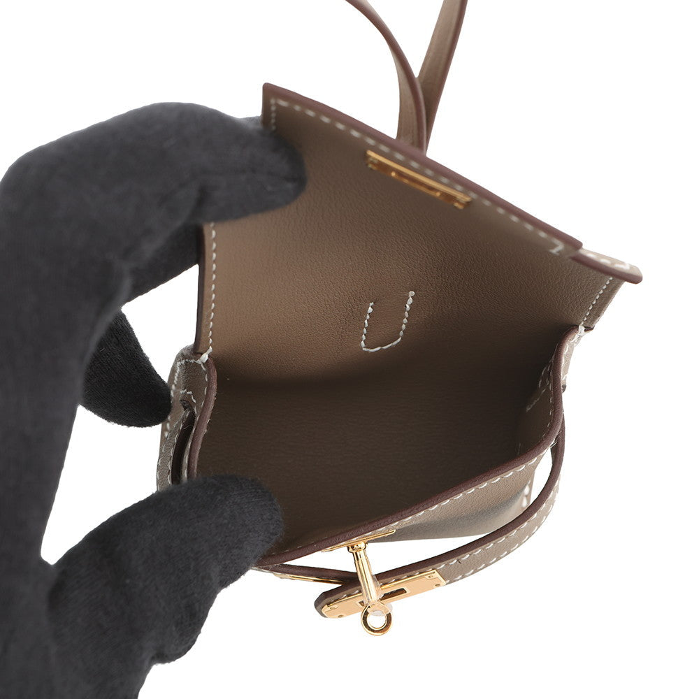 HERMES Kelly Festival Etoupe Swift Leather