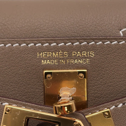 HERMES Kelly Festival Etoupe Swift Leather