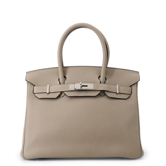 HERMES Birkin True Teal Gray Togo Leather Size 30