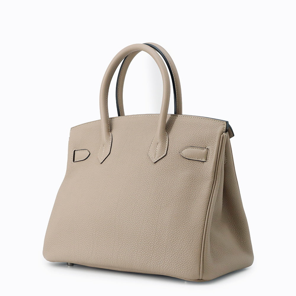 HERMES Birkin True Teal Gray Togo Leather Size 30