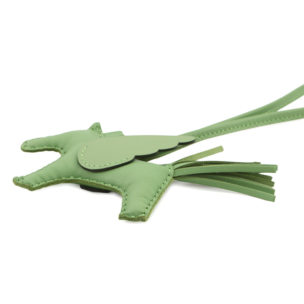 HERMES Rodeo Pegasus Vert cricket Lambskin Size PM