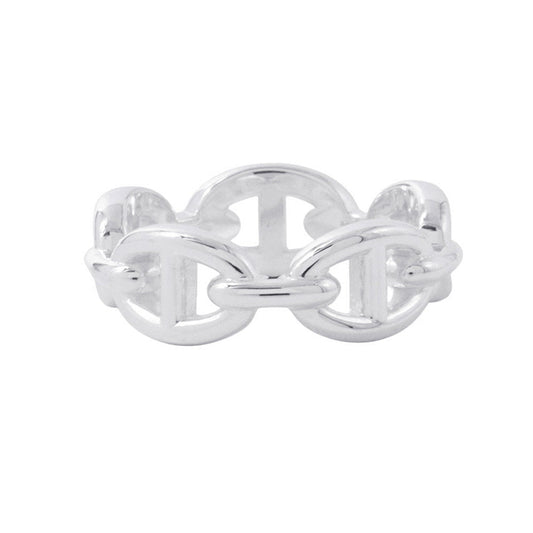 HERMES Chaine d'Ancre Anchene Ring Size PM/54/#14 SV925