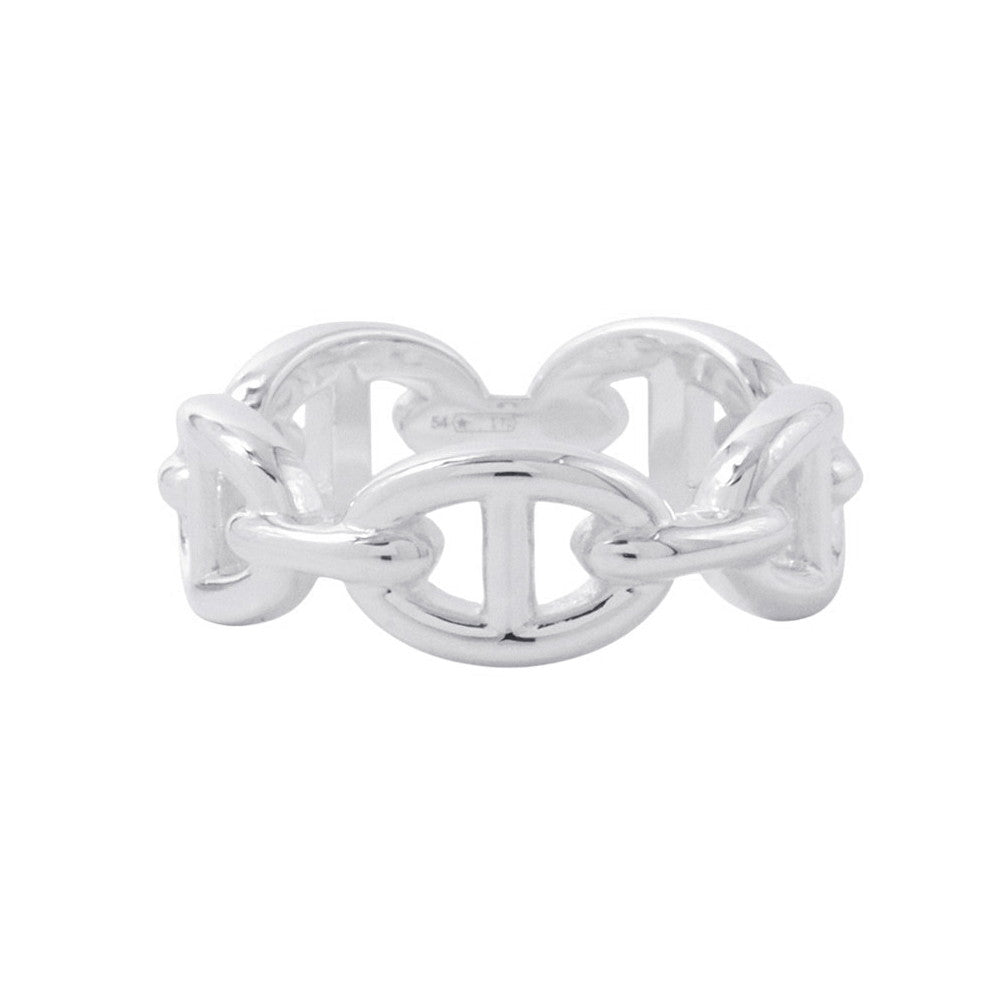 HERMES Chaine d'Ancre Anchene Ring Size PM/54/#14 SV925