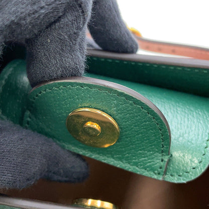 GUCCI Diana Bamboo 2-way Handbag Green702732 U3ZDT 3670 Leather Size Mini