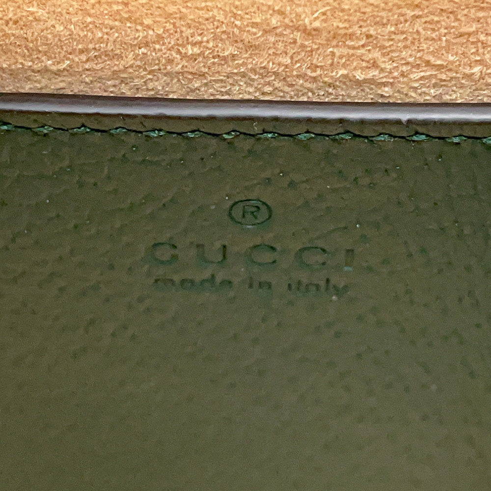 GUCCI Diana Bamboo 2-way Handbag Green702732 U3ZDT 3670 Leather Size Mini