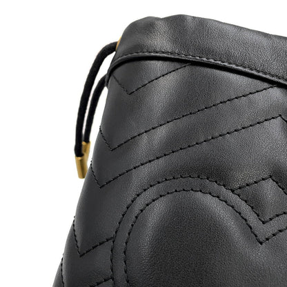GUCCI GG Marmont Baguette Bag Black575163 DTDRT 1000 Leather Size Mini