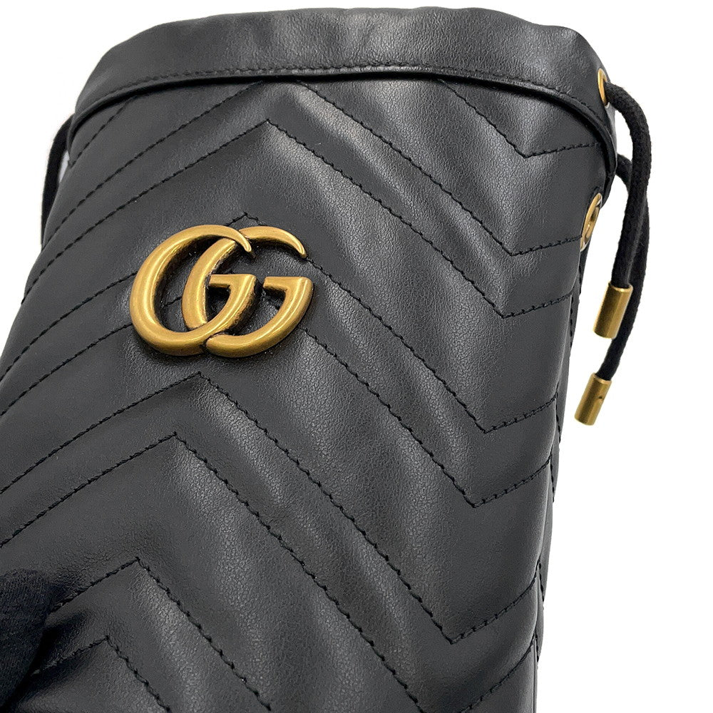 GUCCI GG Marmont Baguette Bag Black575163 DTDRT 1000 Leather Size Mini
