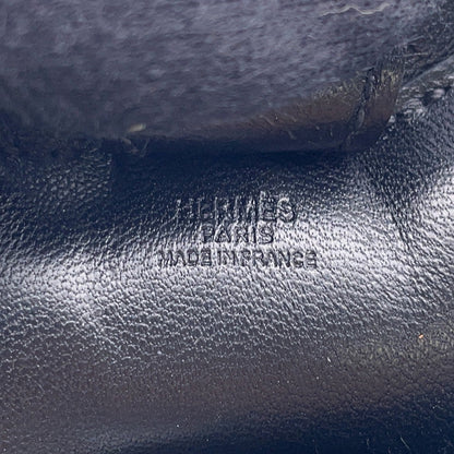 HERMES Rodeo Bag Charm Black Lambskin Size PM
